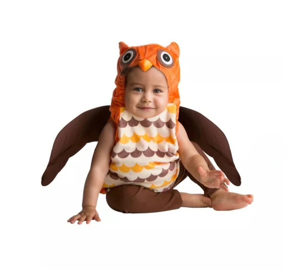 Spirit Halloween Baby Owl Hooded Halloween Costume Size 0-9 Month